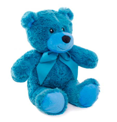 Cobalt Blue Teddy Bear Soft Toy