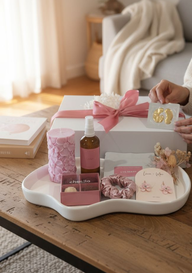 Relaxation Pink Hamper Gift Box