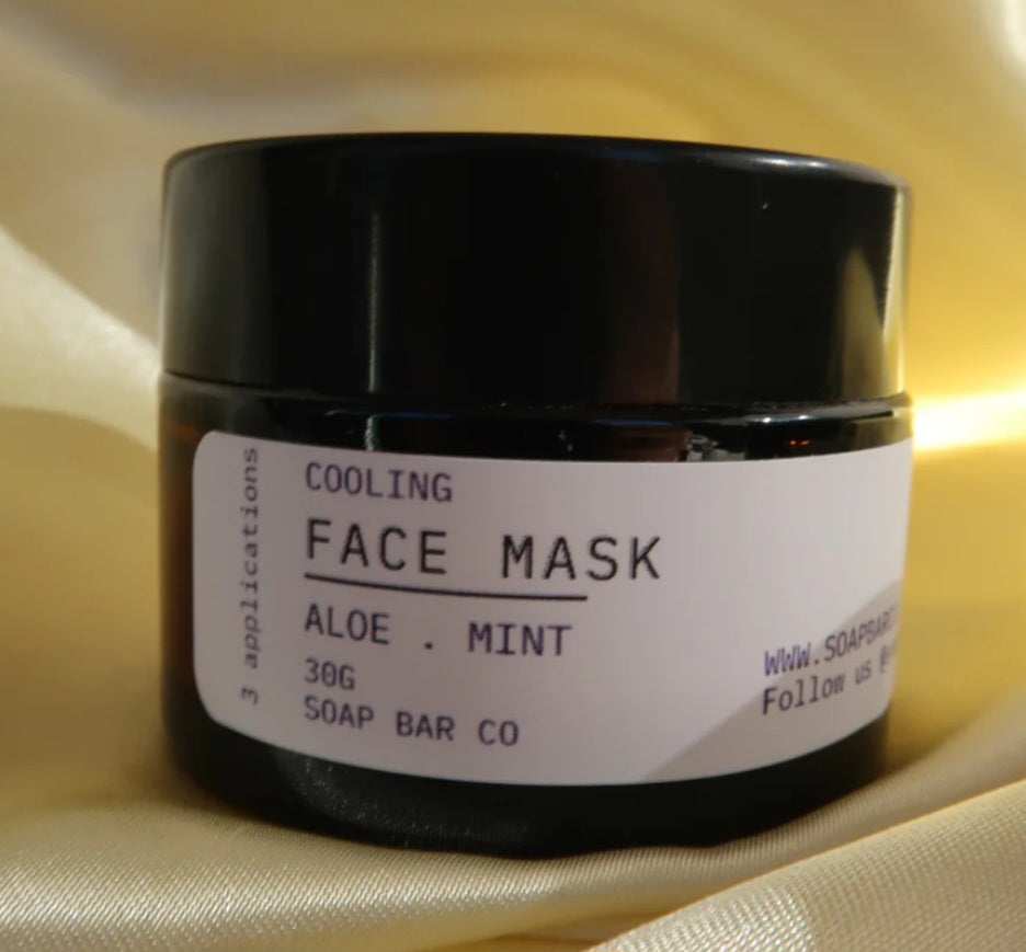 Aloe & Mint COOLING FACE MASK - Soap Bar Co