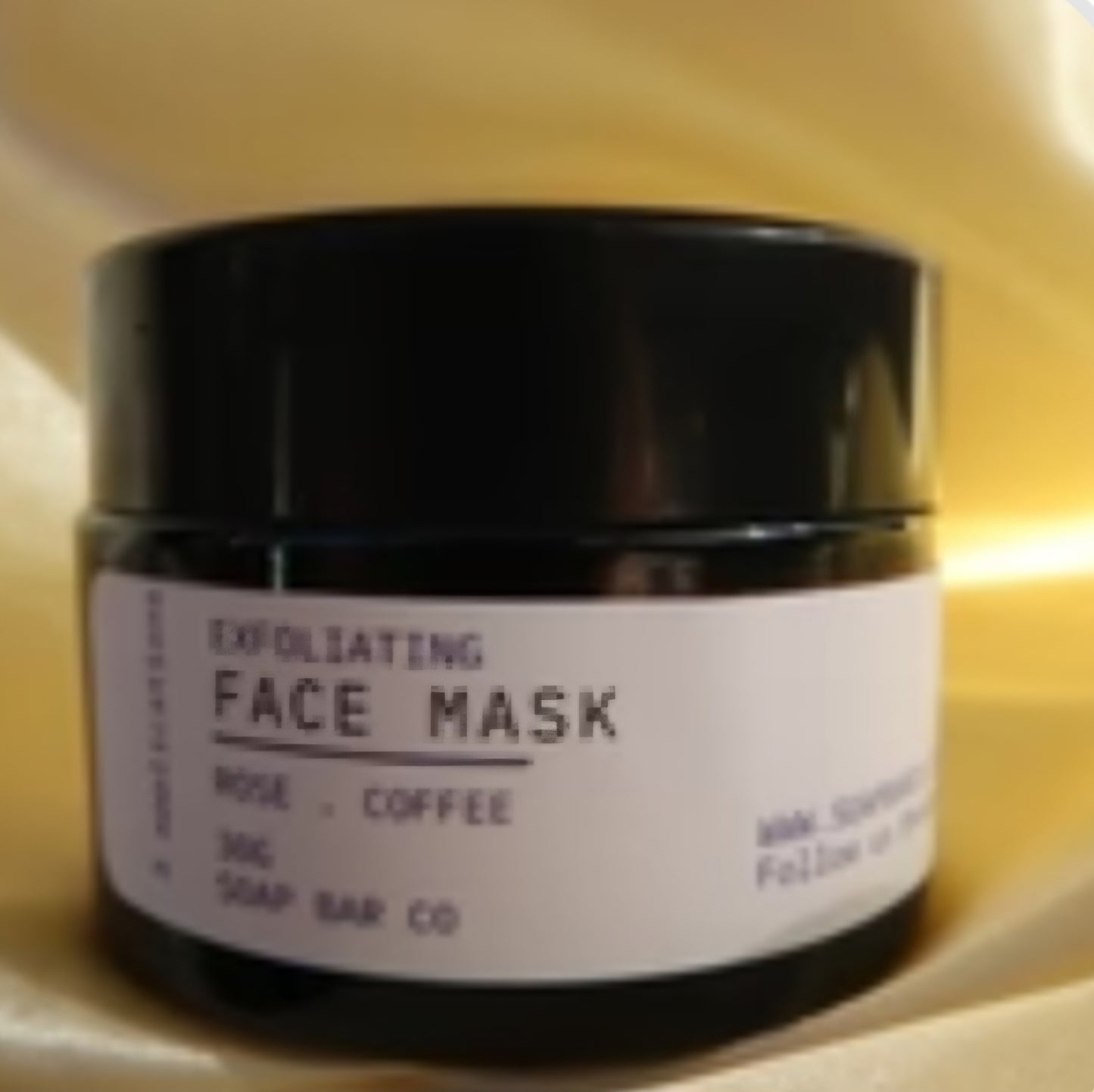 Rose & Coffee EXFOLATING FACE MASK - Soap Bar Co