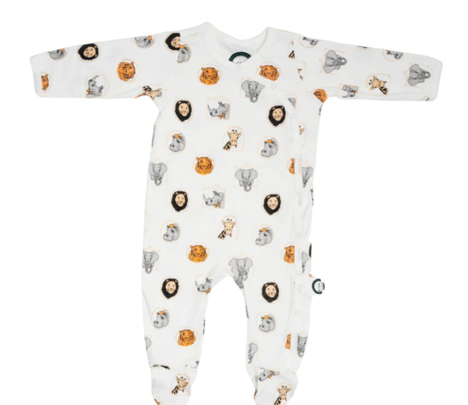 Animal Jungle Print Winter Onesie 0-3months