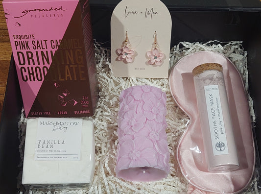 Pink Flower Hamper