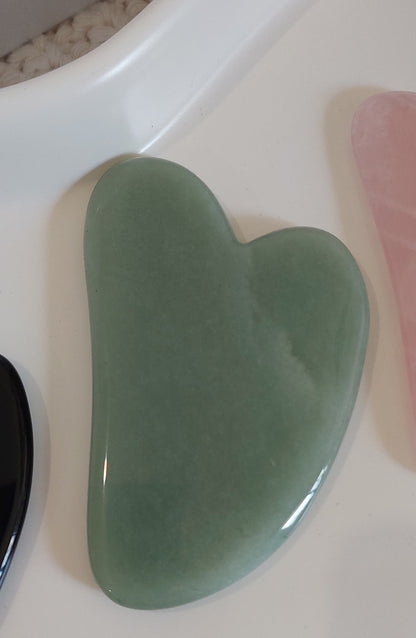 Gua Sha Jade Crystal and Bag