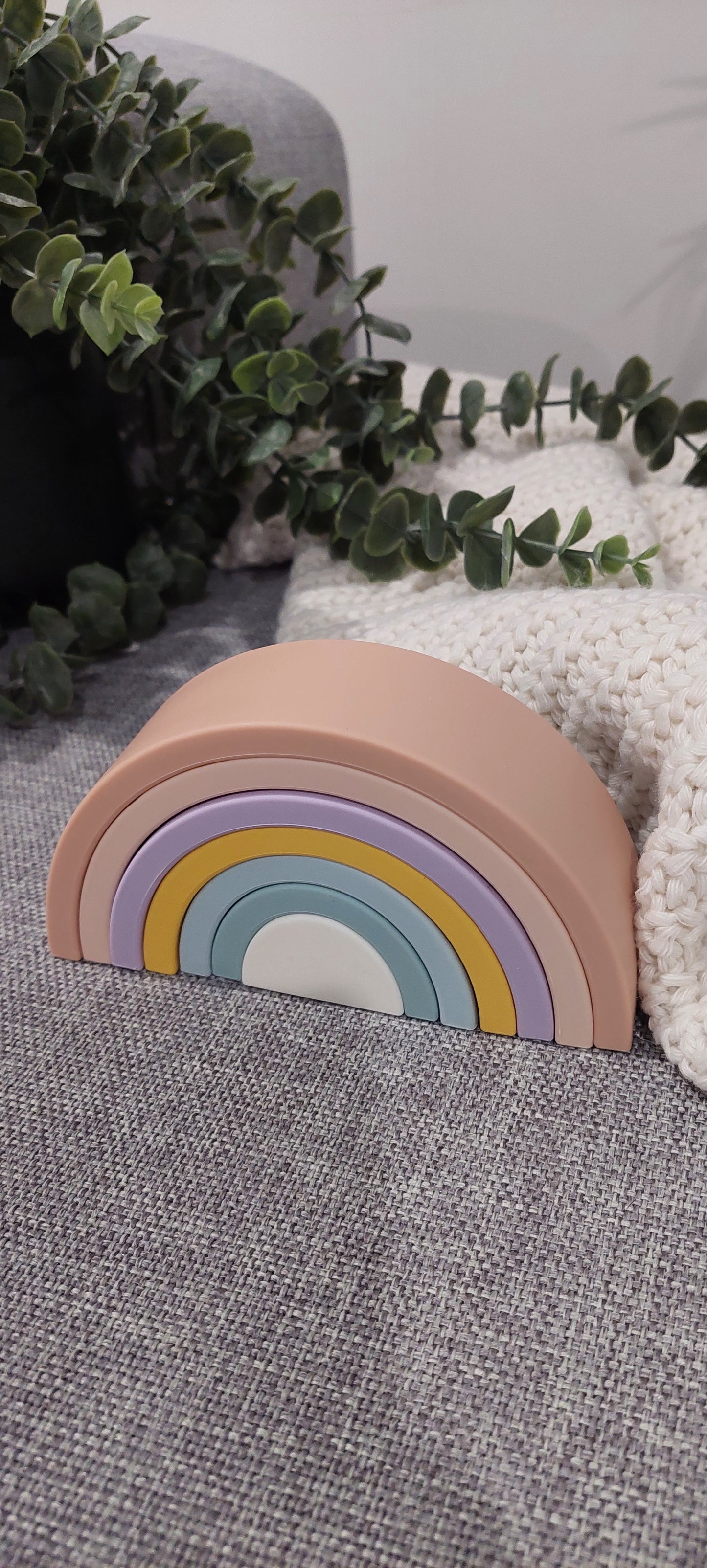 Rainbow themed baby hamper