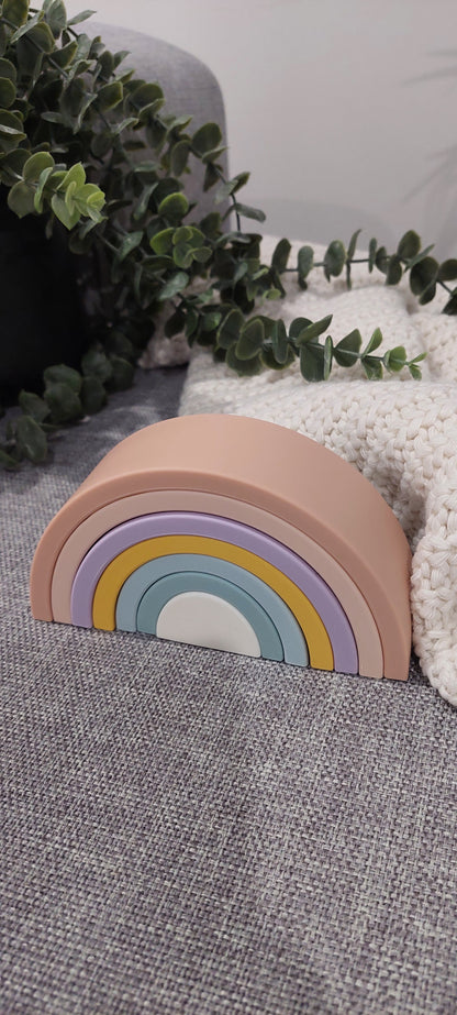 Rainbow themed baby hamper