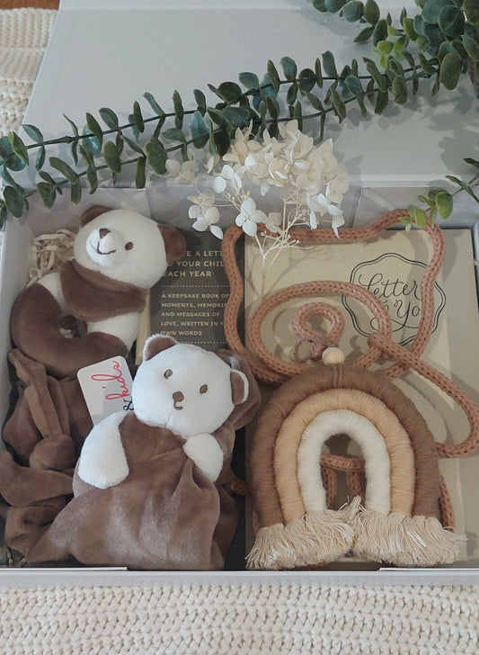 Teddy Bear Memory Baby Gift Box Hamper