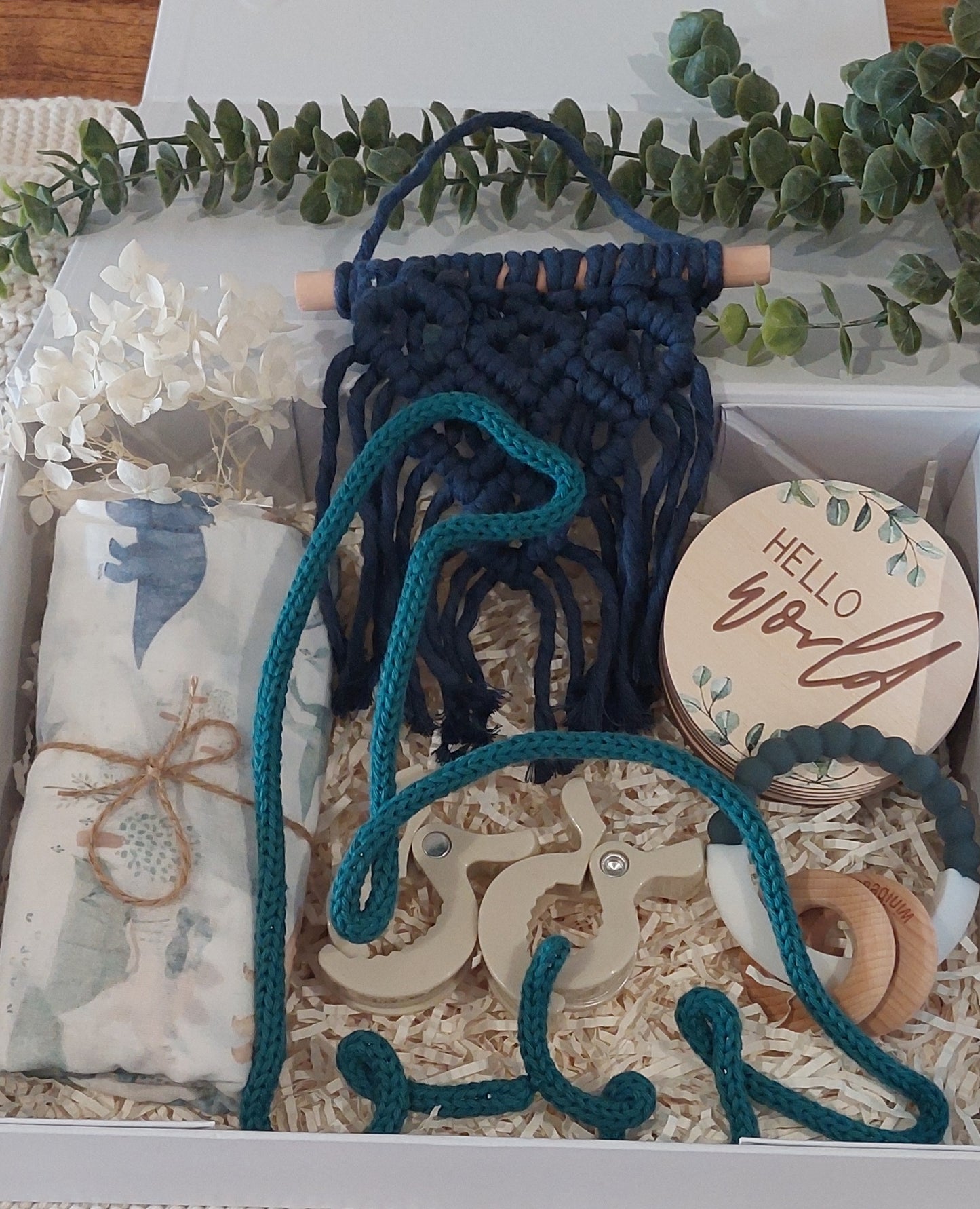 Dinosaur themed baby gift