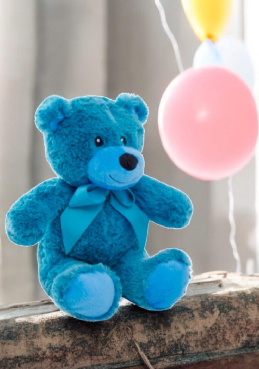 Cobalt Blue Teddy Bear Soft Toy