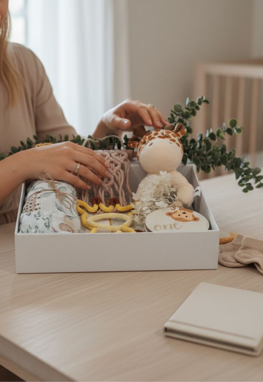 Jungle Theme Baby Gift Box - unisex neutral