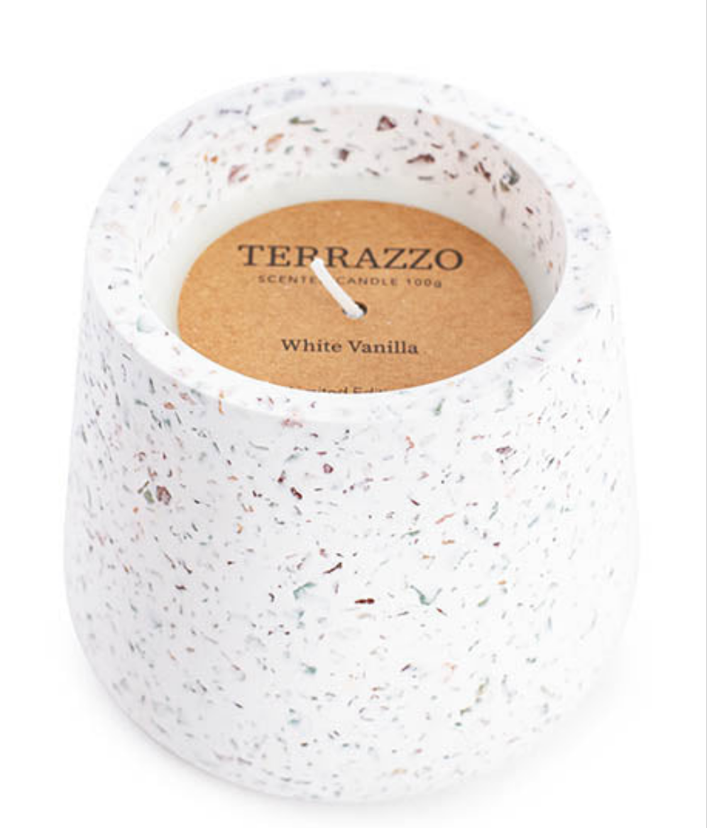 Terrazzo Candle (White)