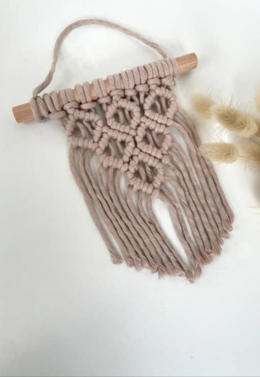 Neutral Tone Mini Wall Macrame