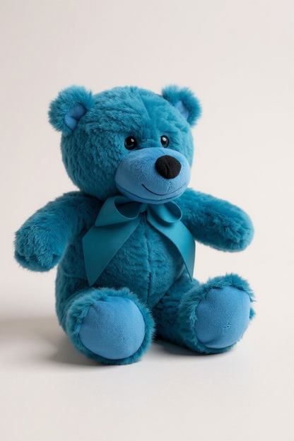Cobalt Blue Teddy Bear Soft Toy