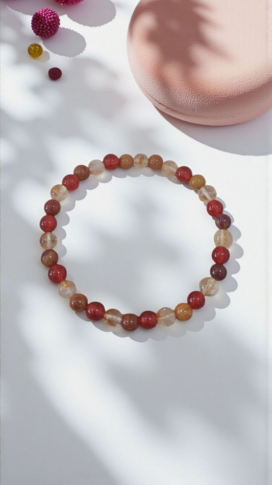 Neutral Handmade Stone Bracelet
