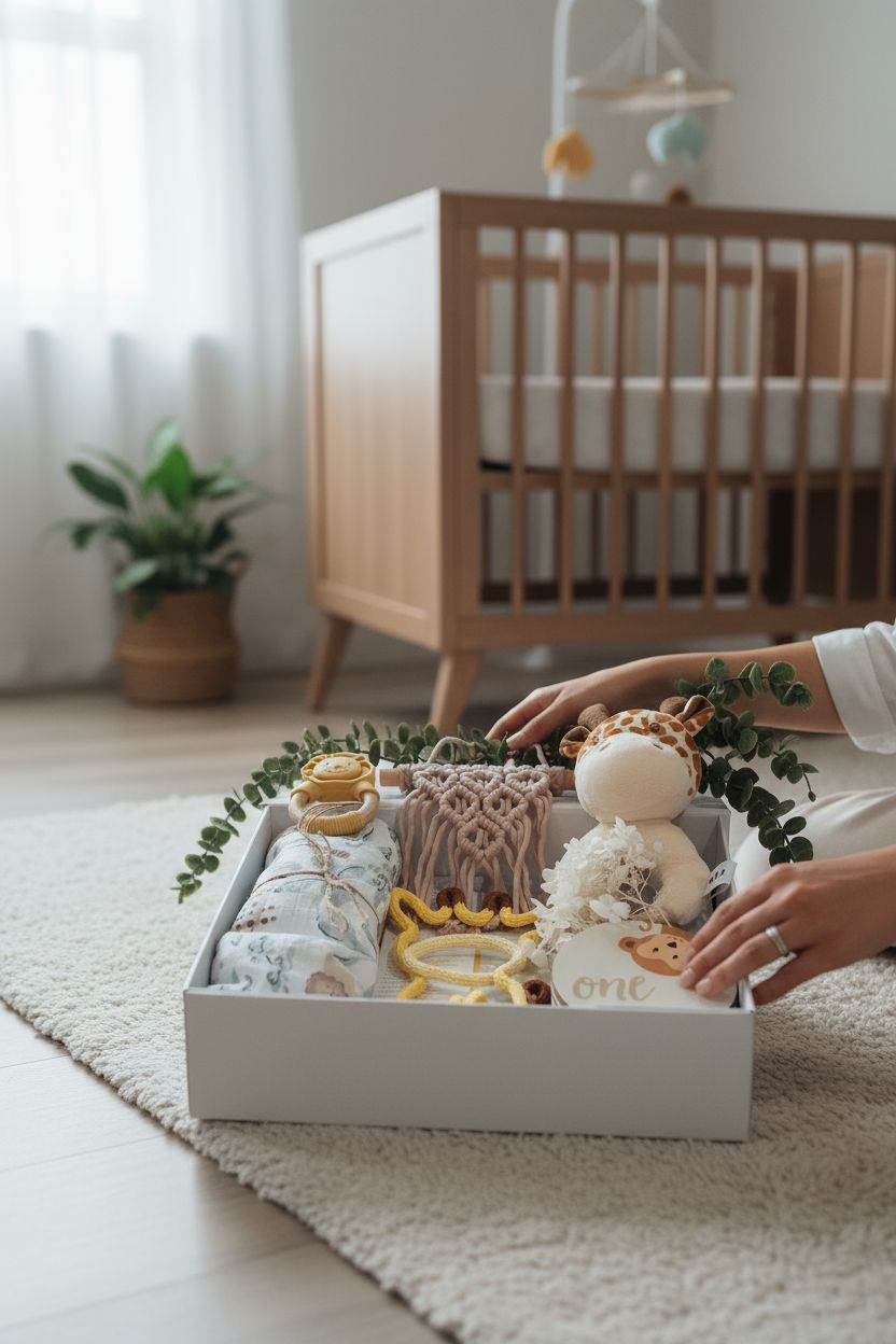 Jungle Theme Baby Gift Box - unisex neutral