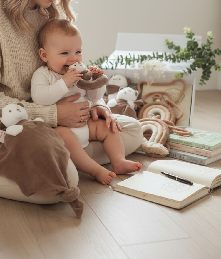 Teddy Bear Memory Baby Gift Box Hamper
