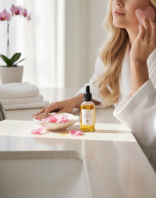 Gua Sha and Coq10 Facial oil