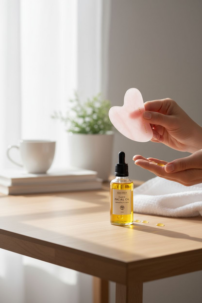 Gua Sha and Coq10 Facial oil