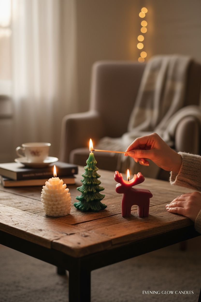 Christmas Candle hamper box - Handmade