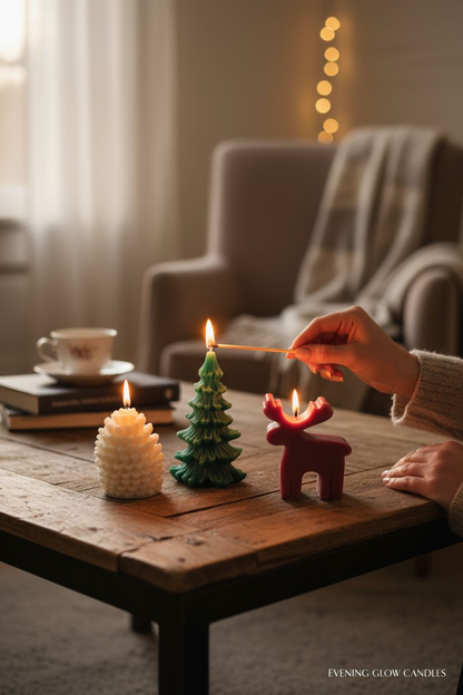 Christmas Candle hamper box - Handmade