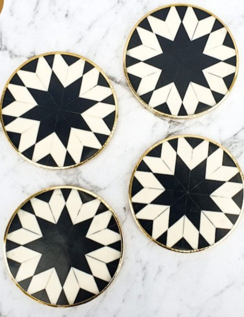 Bone Inlay Coasters