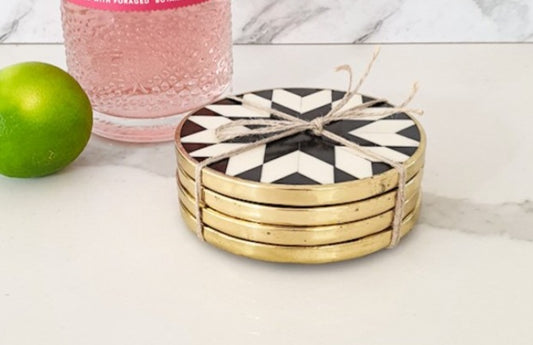 Bone Inlay Coasters