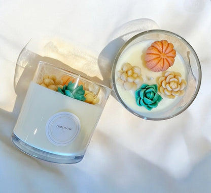 Handcrafted Autumn Soy Candle - Japanese Honeysuckle