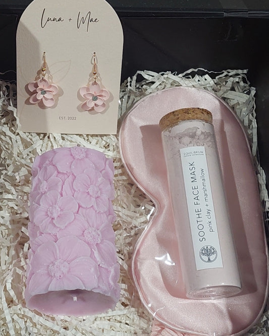 Mini Pink Flower Hamper