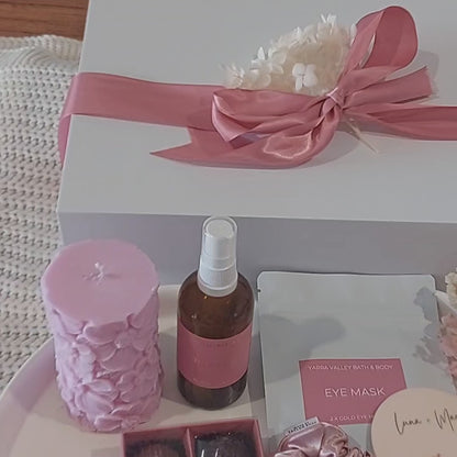 Relaxation Pink Hamper Gift Box