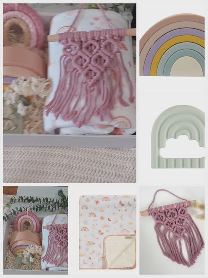 Rainbow Baby Girl Hamper Gift Box